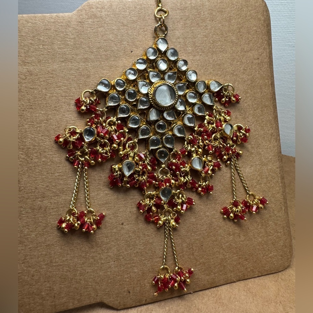 Gold and Red Statement piece